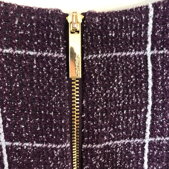 Calvin Klein Speckle Line Sheath Dress - Size 12 - Picture 8 of 8